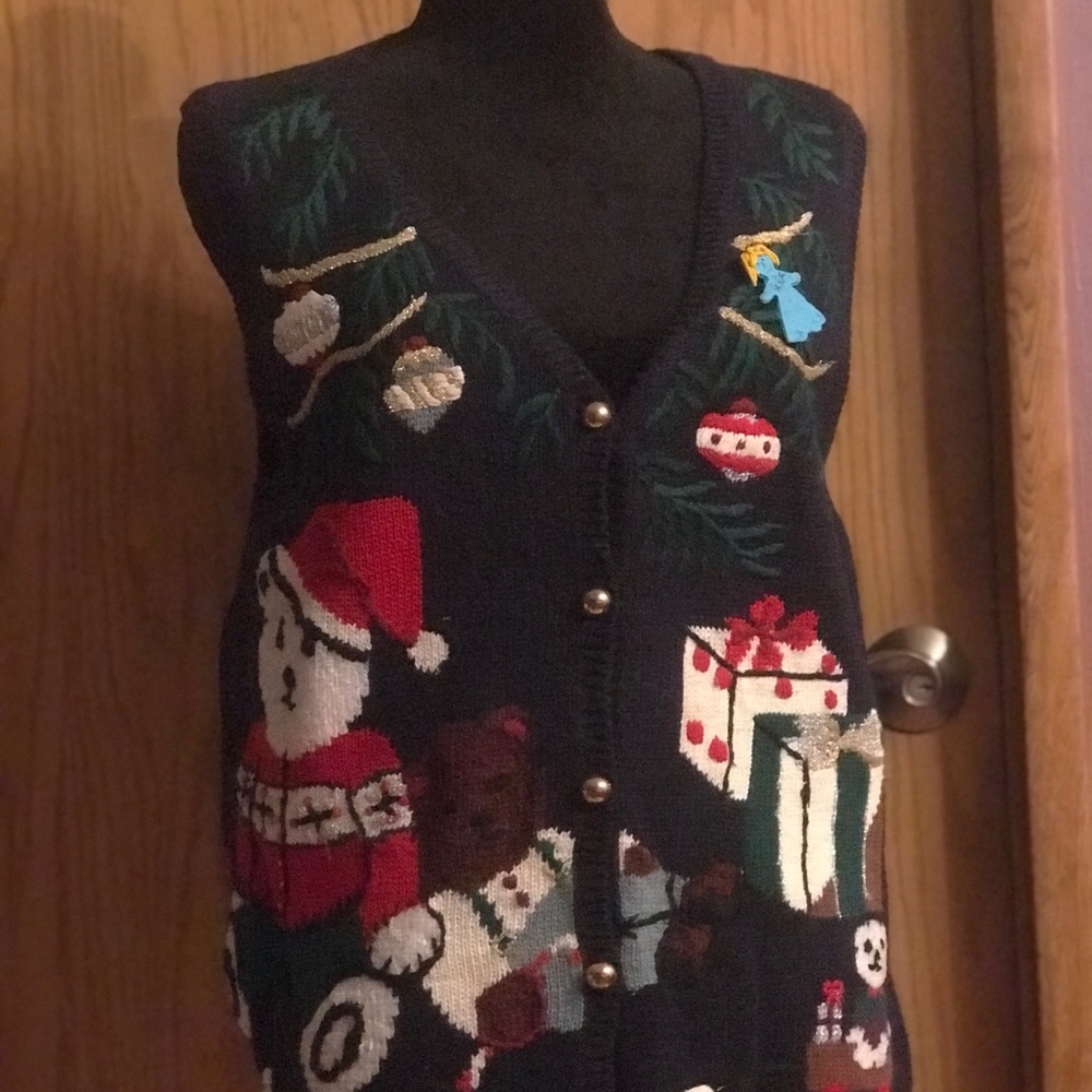 Holiday vest. Fun and cute.